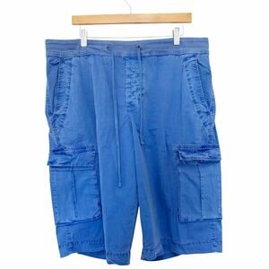 Standard James Perse Blue Stretch Poplin Cargo Shorts Sz L